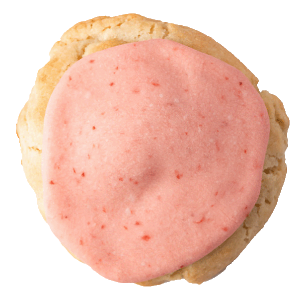 Strawberry Iced Sugar Cookie